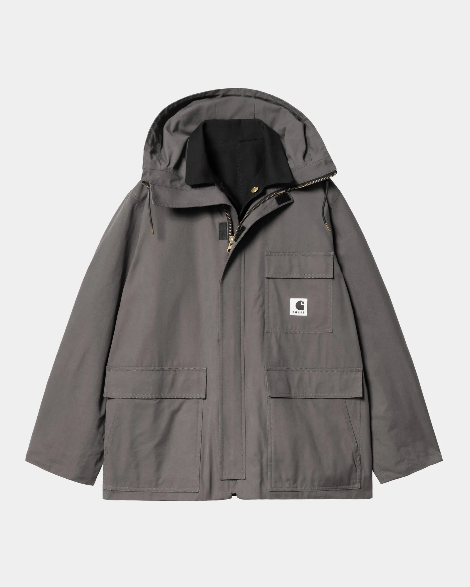 sacai x Carhartt WIP Reversible Duck Coat | Black