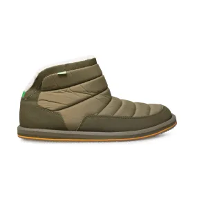 Sanuk Puff N Chill Dark Olive Shoes - Men's