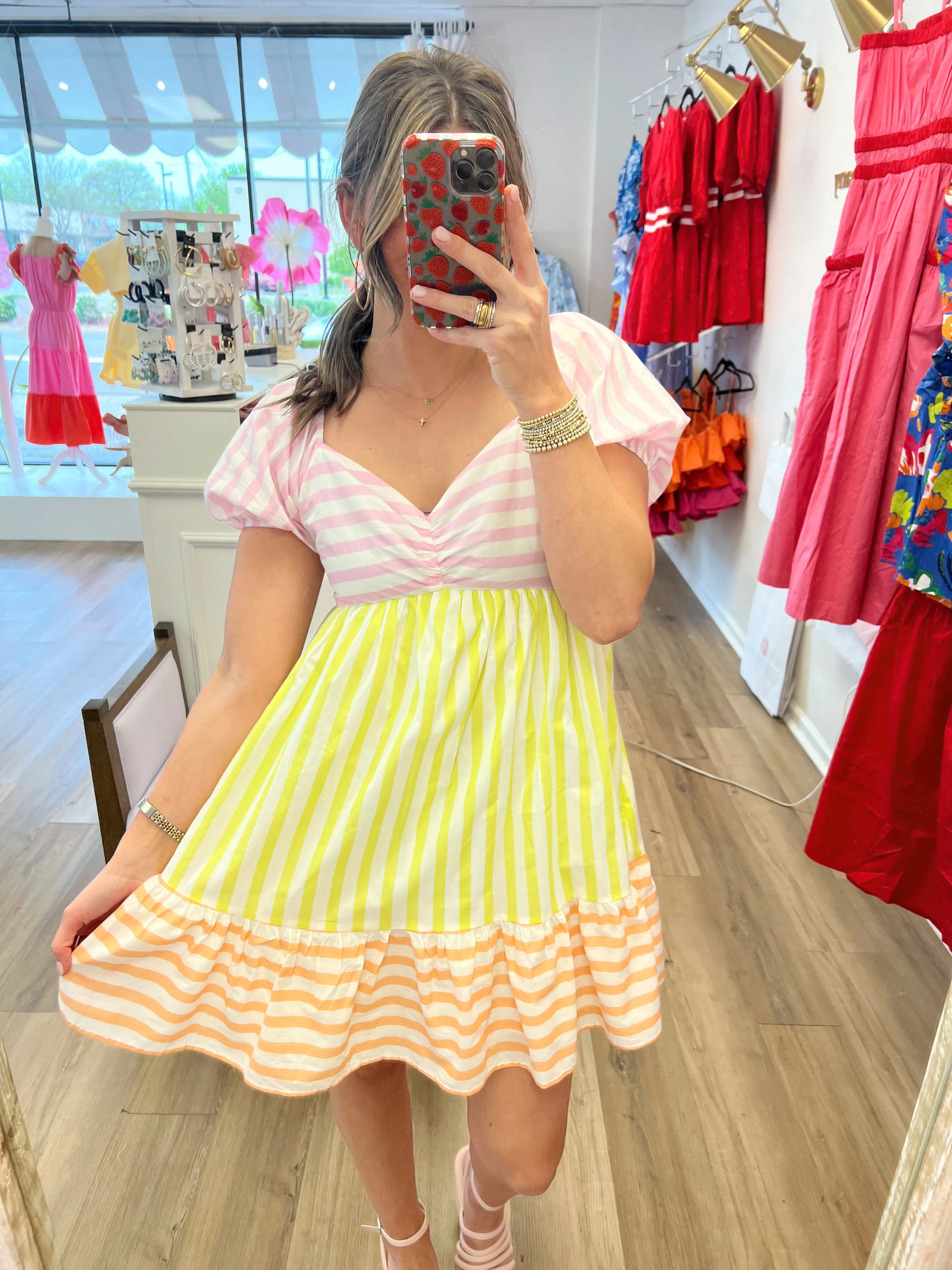 Sherbet Mix Mini Dress