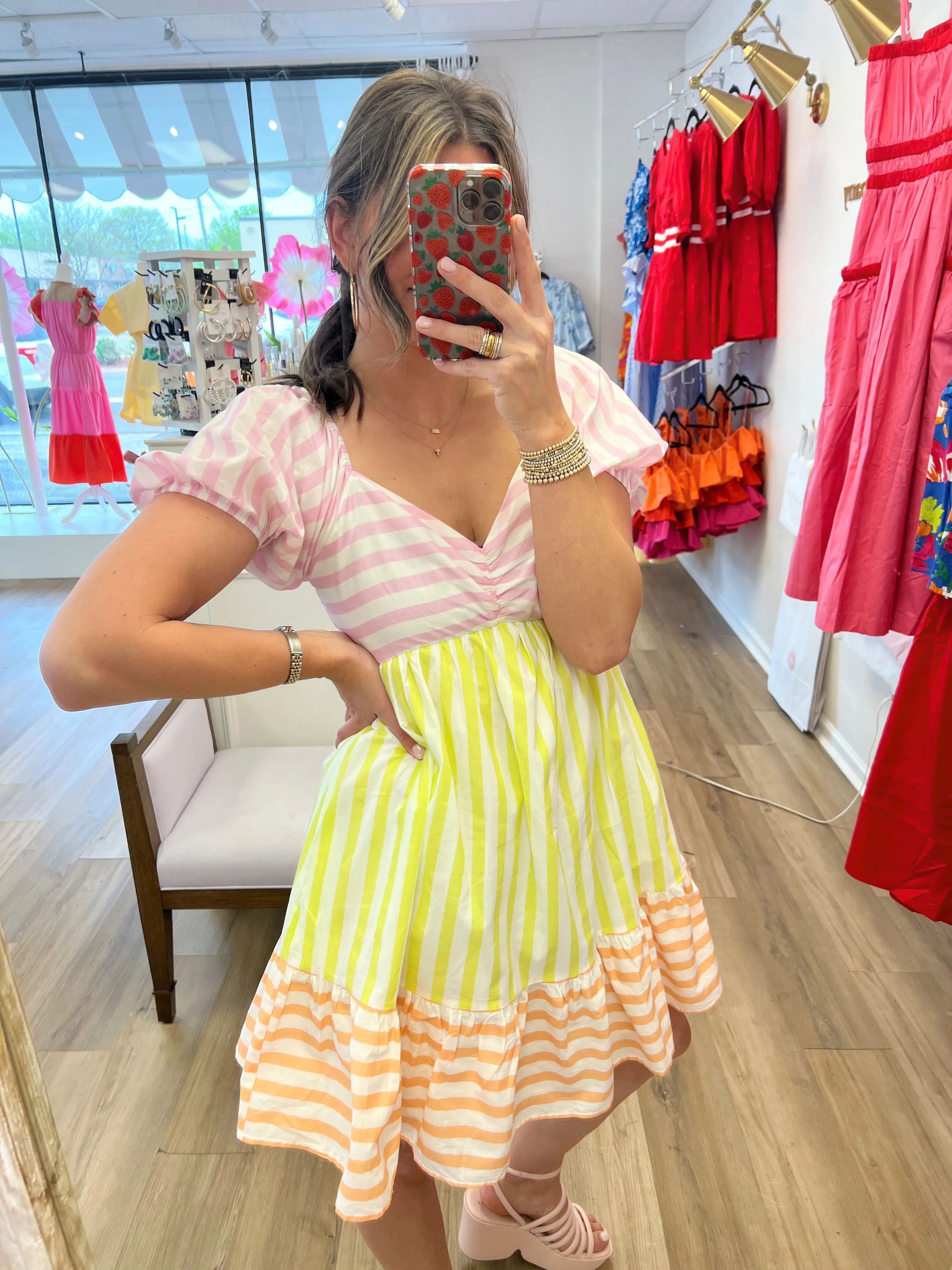 Sherbet Mix Mini Dress