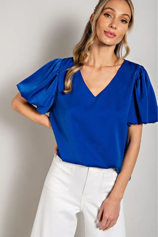 SKYE PUFF SLEEVE BLOUSE TOP [ONLINE EXCLUSIVE]