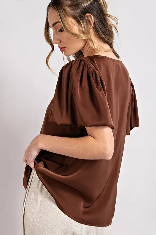 SKYE PUFF SLEEVE BLOUSE TOP [ONLINE EXCLUSIVE]