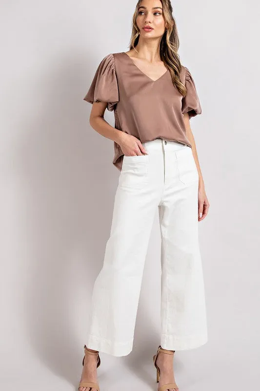 SKYE PUFF SLEEVE BLOUSE TOP [ONLINE EXCLUSIVE]