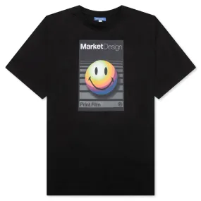 Smiley Analogue T-Shirt - Black