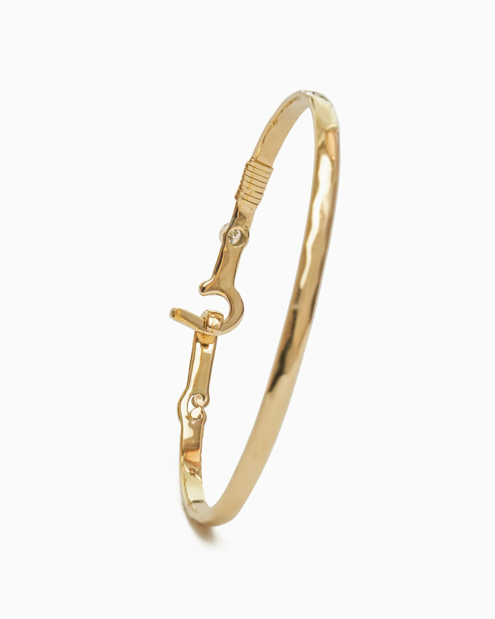 St. John Hook Bracelet with Diamond, 3.5mm