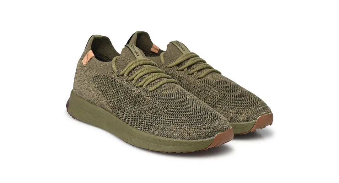 Tsavo 2.0 Men's Recycled PET Sneakers | Burnt Olive & Obsidian