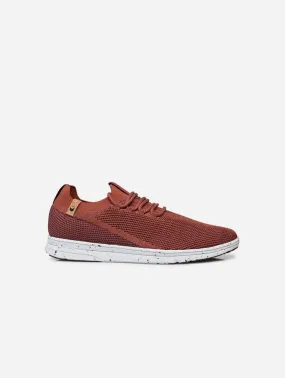 Tsavo Men's Vegan Knit Sneakers | Burgundy