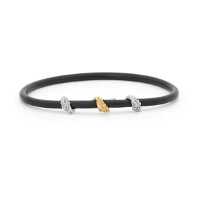 Two Tone Diamond Bangle