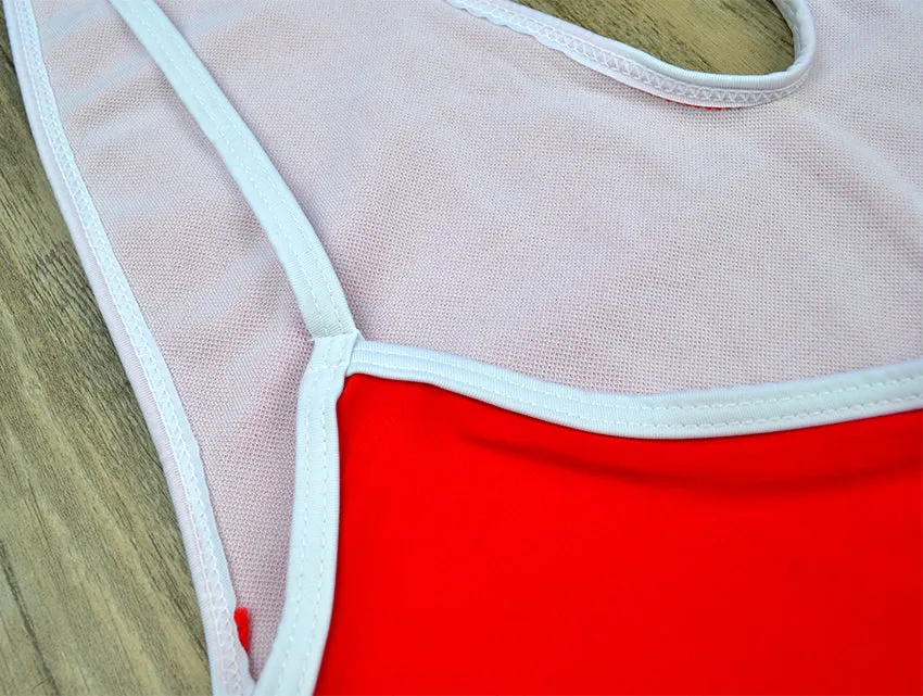 Ultra Sexy Tanga mit tiefem V-Ausschnitt, einteiliger, hoch geschnittener Monokini