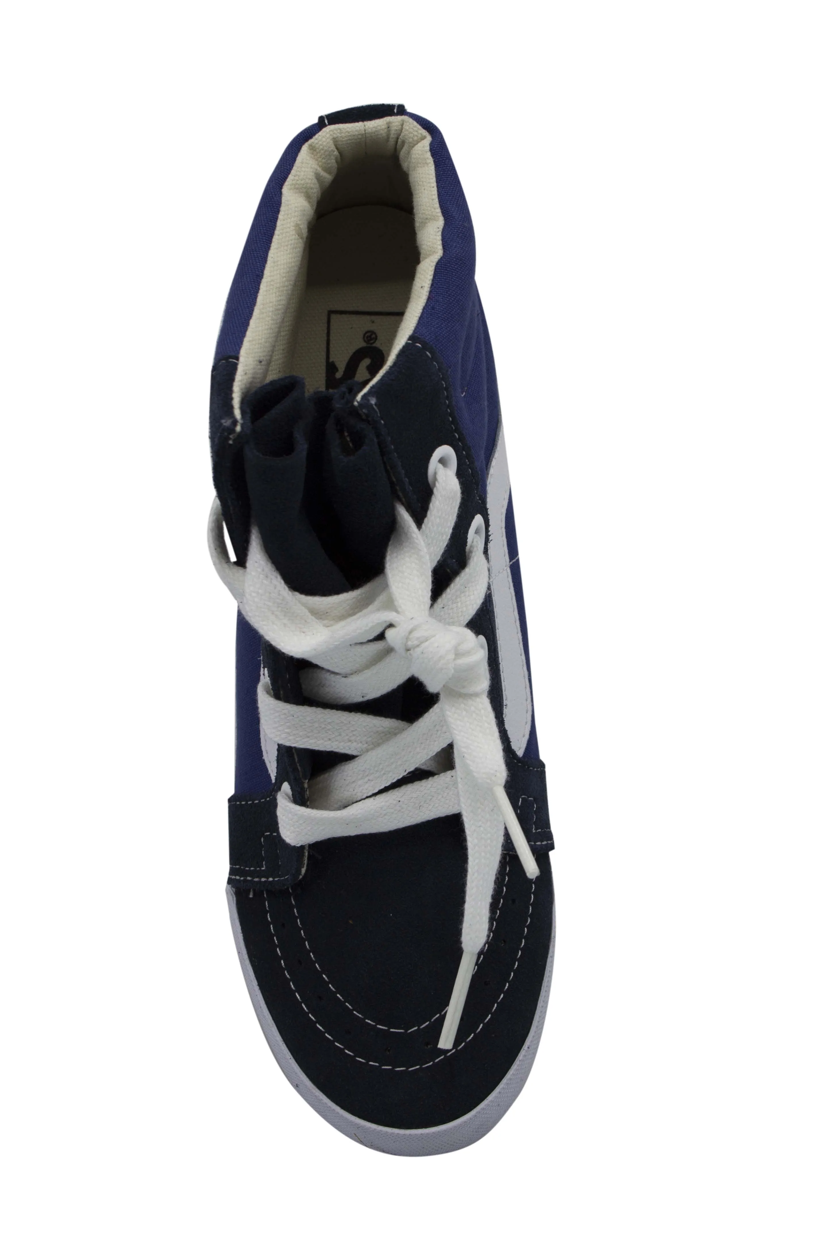 Vans OTW SK8 Hi Wedge Navy Blue Unisex Lace Up Trainers Hi Top UDHNWD