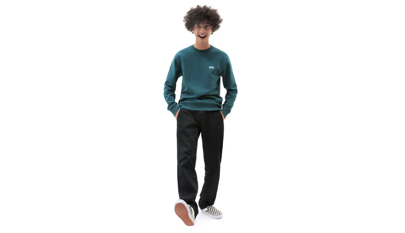 Vans VN0A7YDU60Q DBUTL emerald green crewneck sweatshirt 