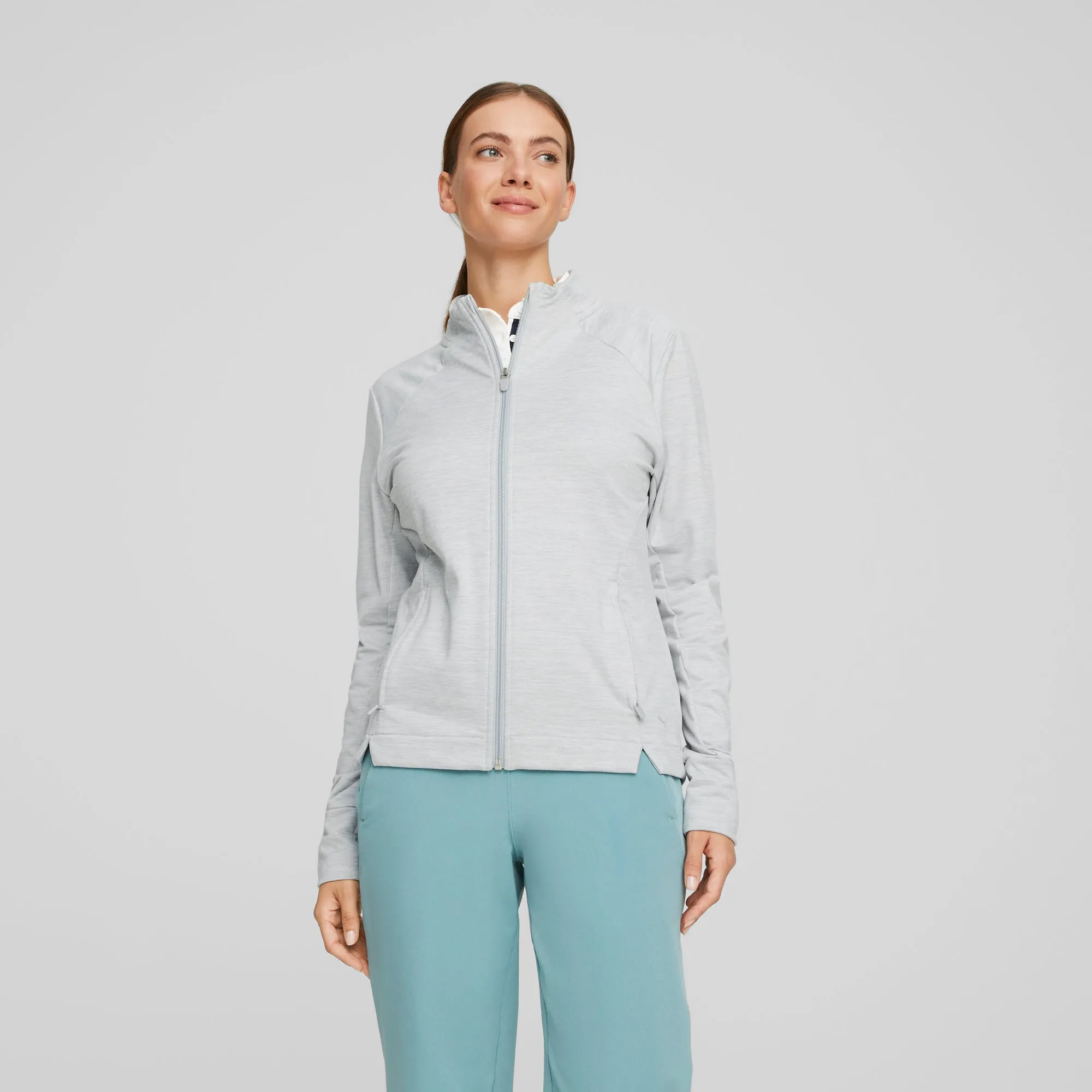 Women's CLOUDSPUN Heather Full Zip Golf Jacket