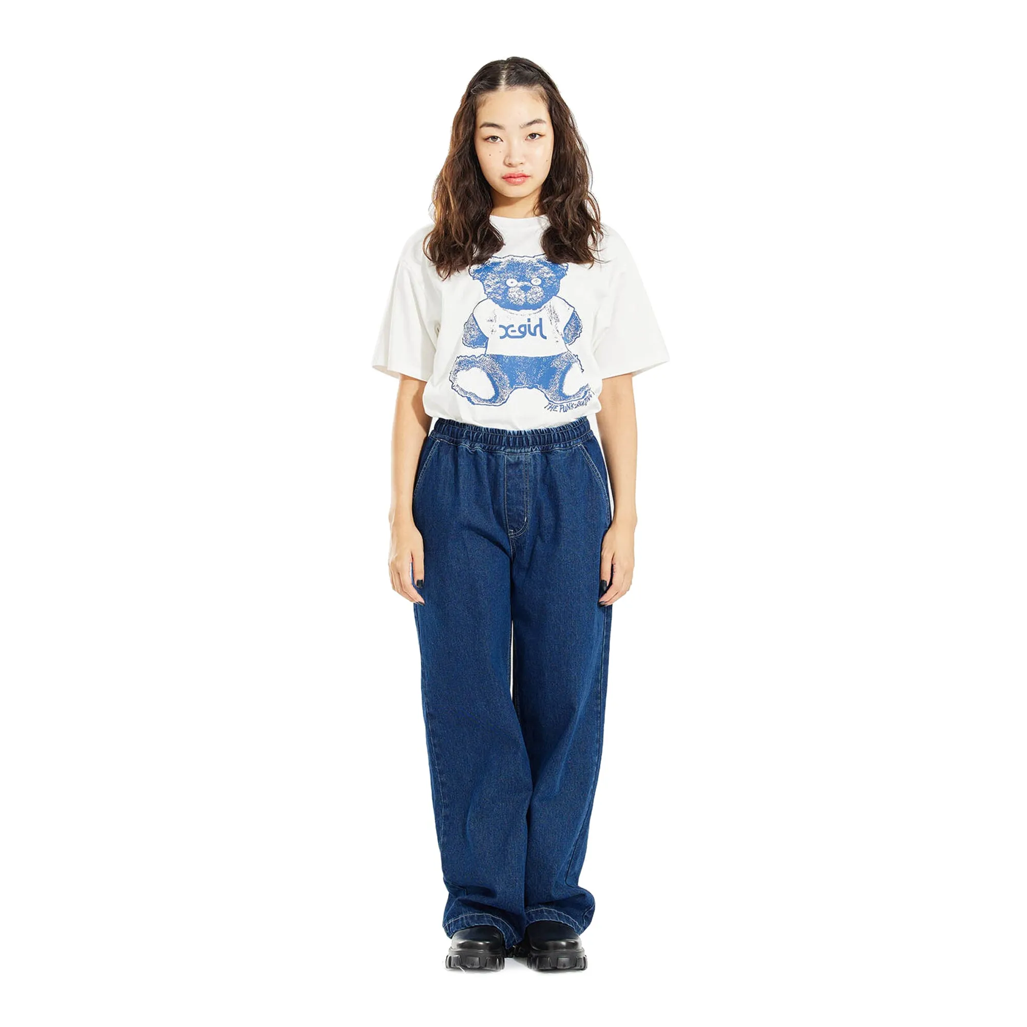 X-Girl Womens Denim Easy Pants