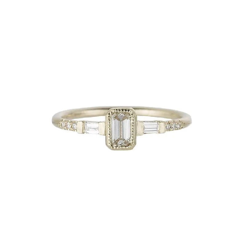 YJ Diamond Baguette Ring